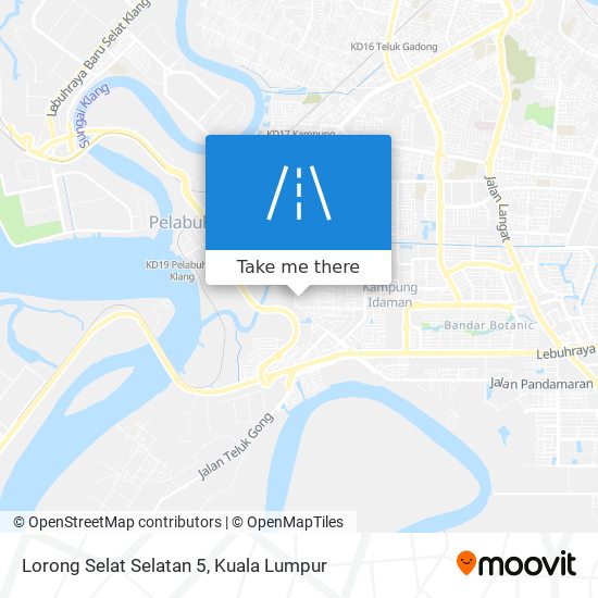 Lorong Selat Selatan 5 map