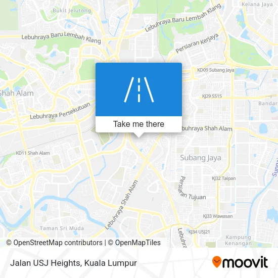 Jalan USJ Heights map
