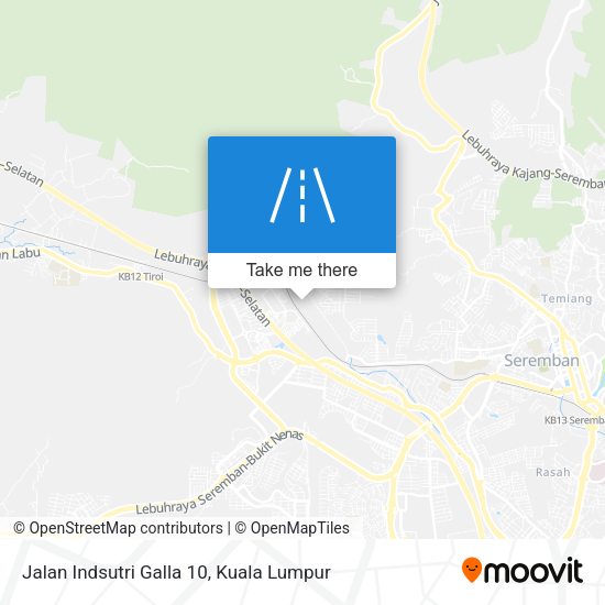 Jalan Indsutri Galla 10 map