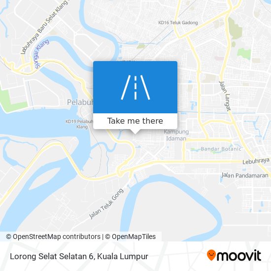 Lorong Selat Selatan 6 map
