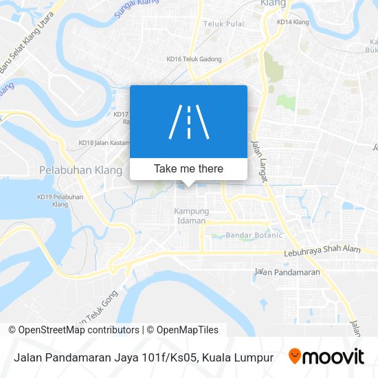 Jalan Pandamaran Jaya 101f / Ks05 map