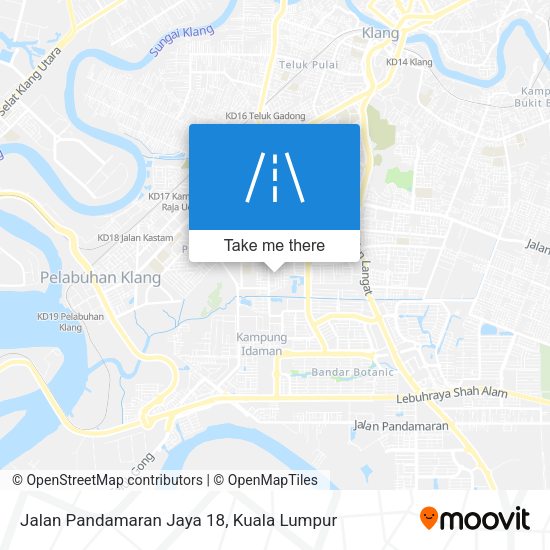 Jalan Pandamaran Jaya 18 map