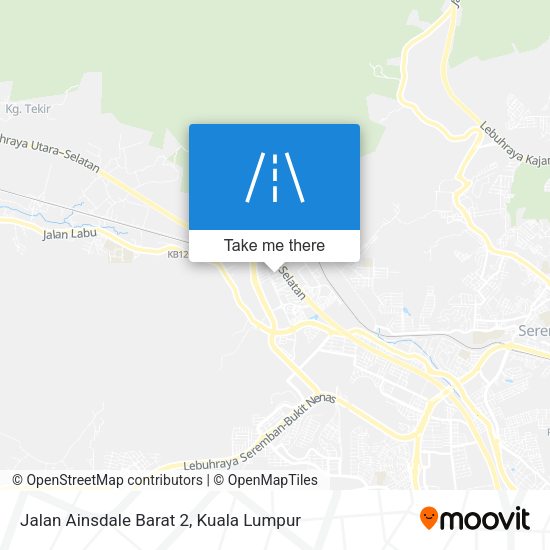 Jalan Ainsdale Barat 2 map