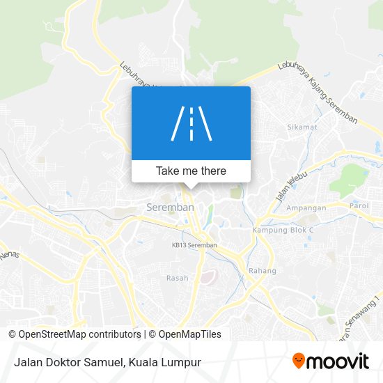 Jalan Doktor Samuel map