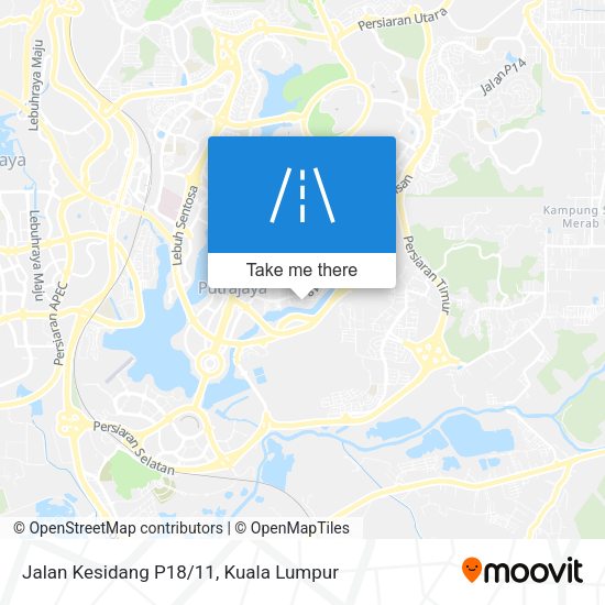 Jalan Kesidang P18/11 map