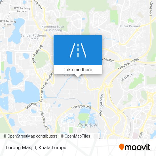 Lorong Masjid map