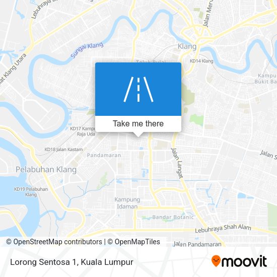 Lorong Sentosa 1 map