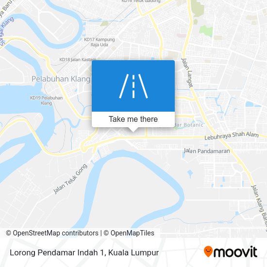 Lorong Pendamar Indah 1 map