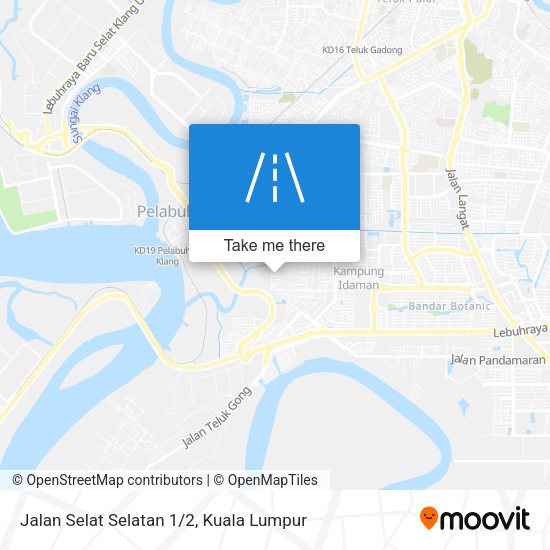 Peta Jalan Selat Selatan 1/2