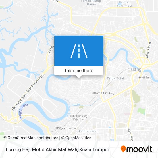 Lorong Haji Mohd Akhir Mat Wali map