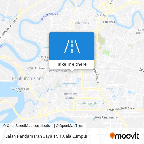 Jalan Pandamaran Jaya 15 map