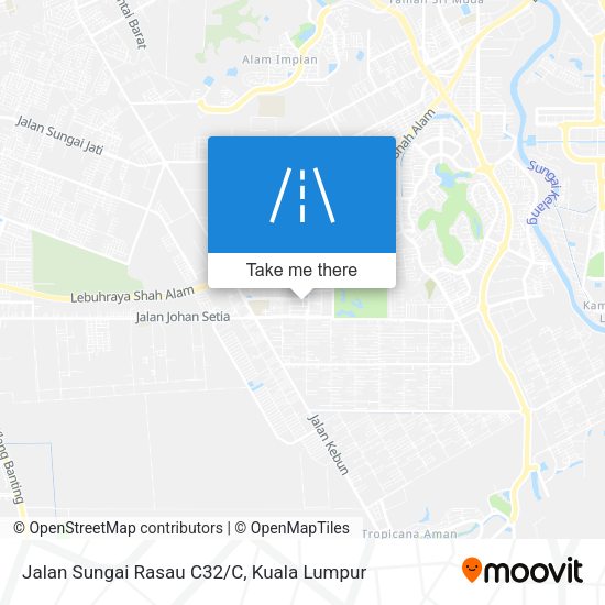 Jalan Sungai Rasau C32/C map