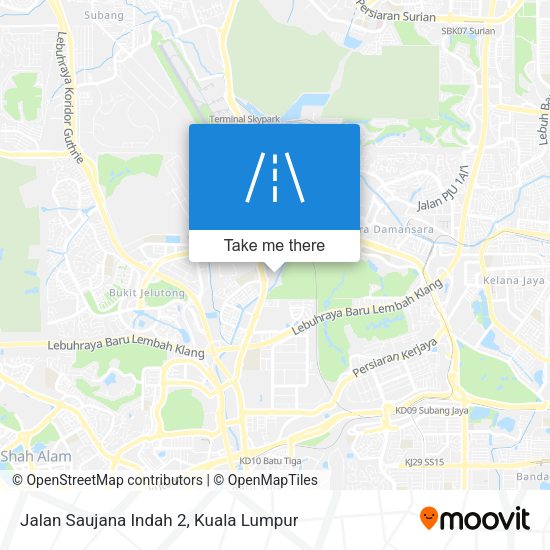 Peta Jalan Saujana Indah 2