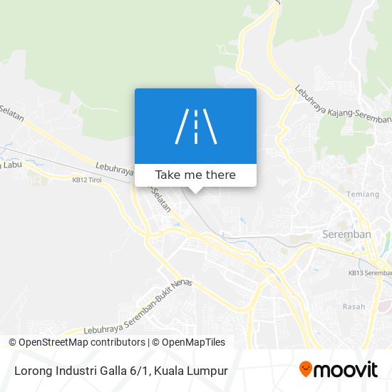 Peta Lorong Industri Galla 6/1