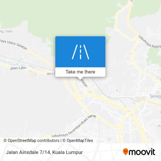 Jalan Ainsdale 7/14 map