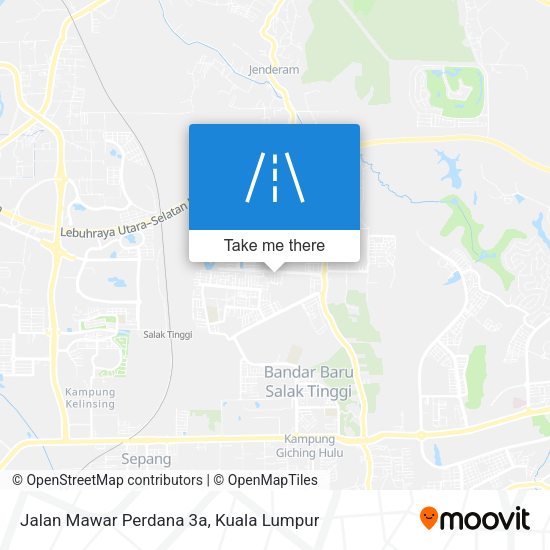 Jalan Mawar Perdana 3a map