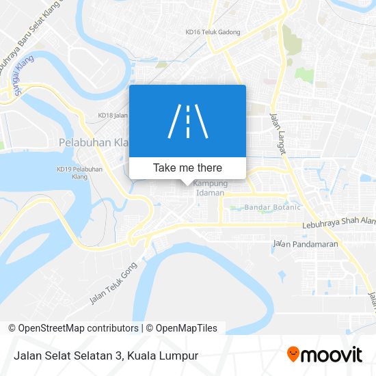 Jalan Selat Selatan 3 map