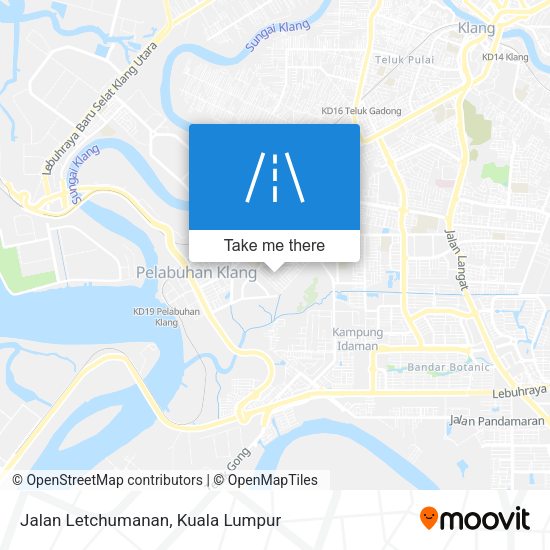 Jalan Letchumanan map