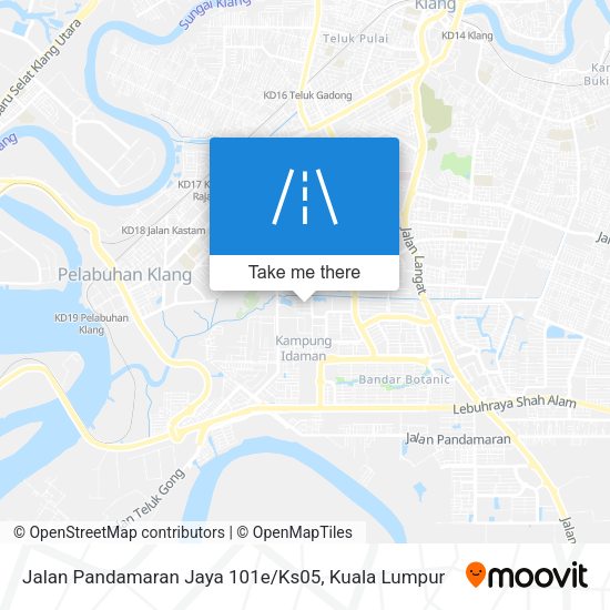 Peta Jalan Pandamaran Jaya 101e / Ks05