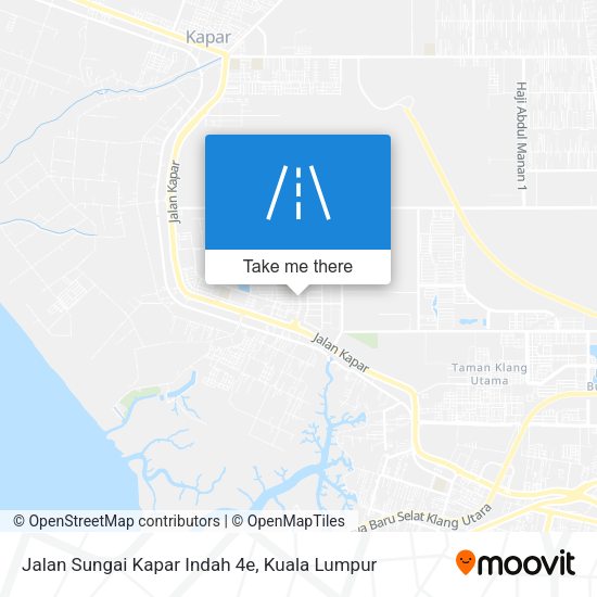 Peta Jalan Sungai Kapar Indah 4e