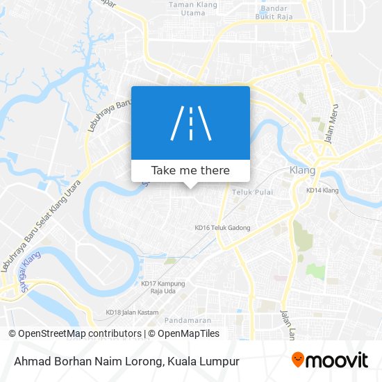 Ahmad Borhan Naim Lorong map