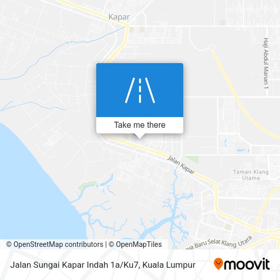 Jalan Sungai Kapar Indah 1a / Ku7 map