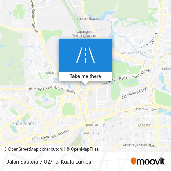 Jalan Sastera 7 U2/1g map