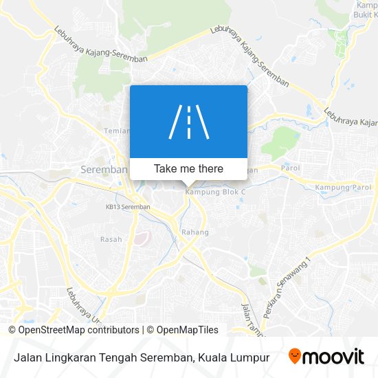 Jalan Lingkaran Tengah Seremban map