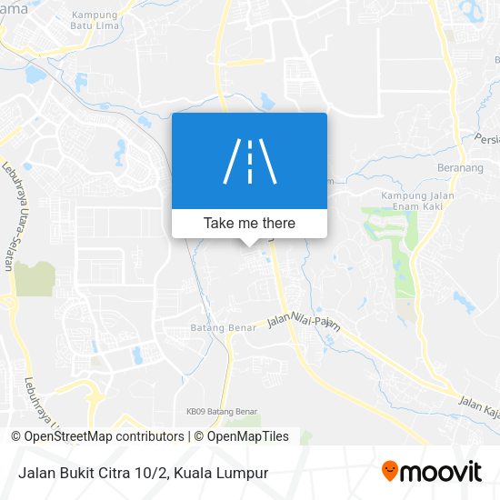 Jalan Bukit Citra 10/2 map