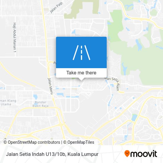 Peta Jalan Setia Indah U13/10b
