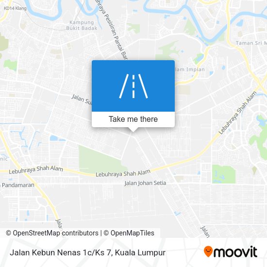 Peta Jalan Kebun Nenas 1c/Ks 7