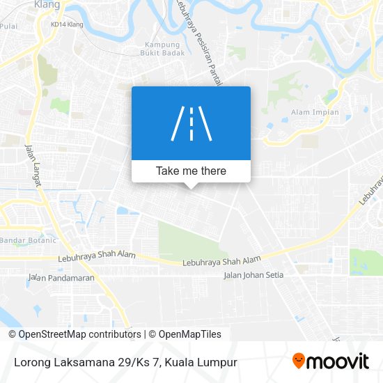 Lorong Laksamana 29/Ks 7 map