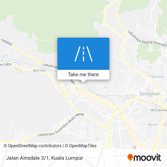 Jalan Ainsdale 3/1 map