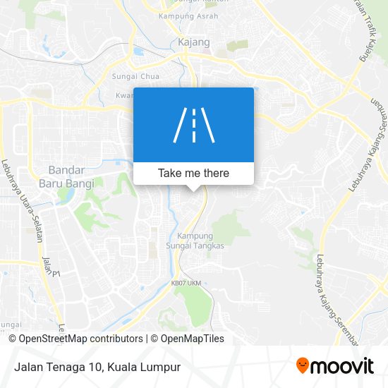 Jalan Tenaga 10 map