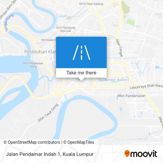 Jalan Pendamar Indah 1 map