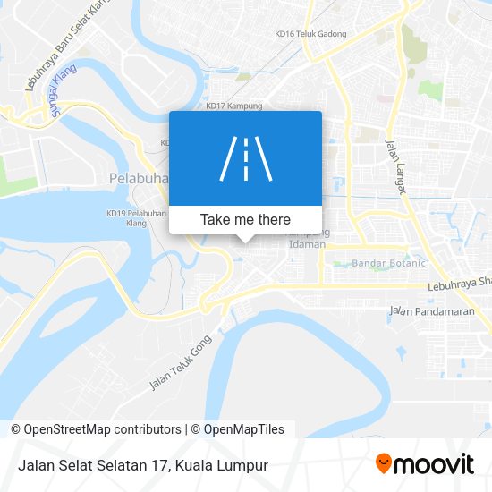 Jalan Selat Selatan 17 map