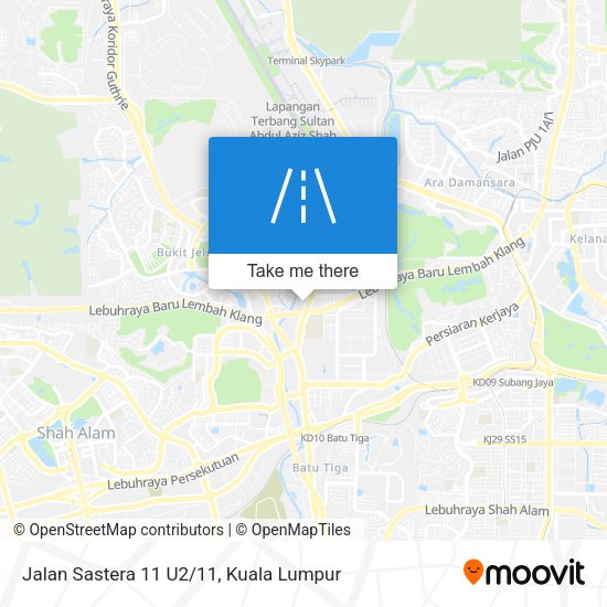 Jalan Sastera 11 U2/11 map