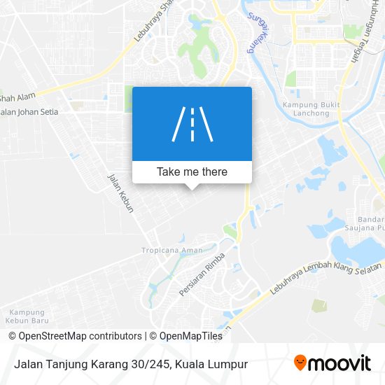 Jalan Tanjung Karang 30/245 map