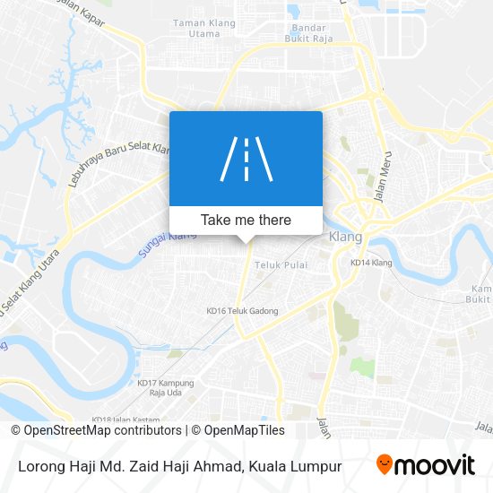 Peta Lorong Haji Md. Zaid Haji Ahmad