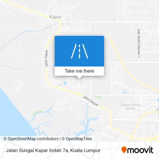 Peta Jalan Sungai Kapar Indah 7a