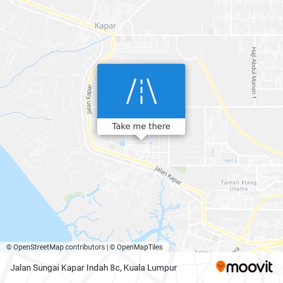 Jalan Sungai Kapar Indah 8c map