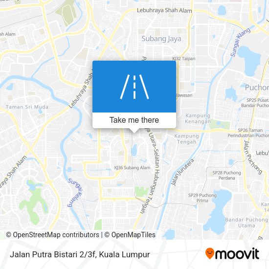 Jalan Putra Bistari 2/3f map