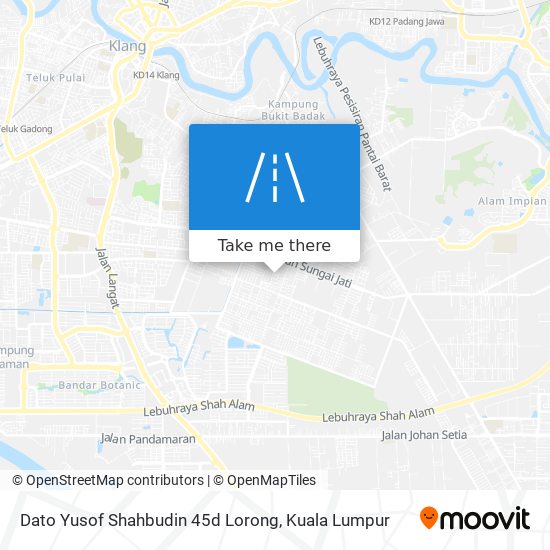 Dato Yusof Shahbudin 45d Lorong map