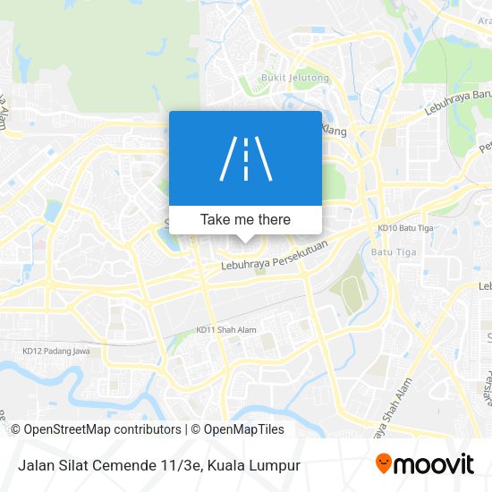 Peta Jalan Silat Cemende 11/3e