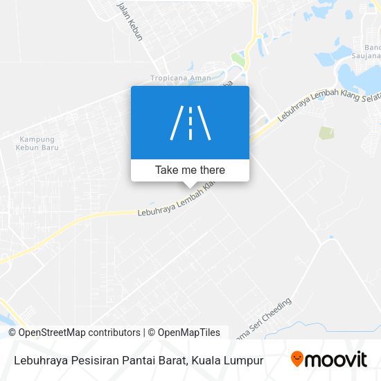 Lebuhraya Pesisiran Pantai Barat map