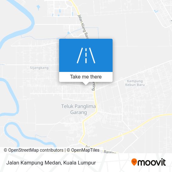 Peta Jalan Kampung Medan