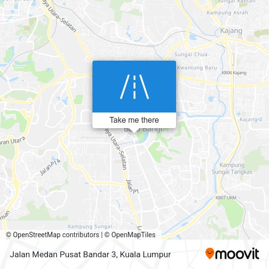 Jalan Medan Pusat Bandar 3 map