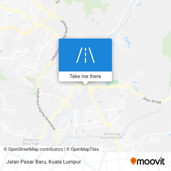 Peta Jalan Pasar Baru