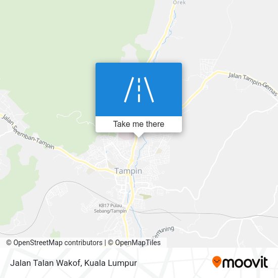 Jalan Talan Wakof map
