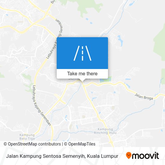 Jalan Kampung Sentosa Semenyih map